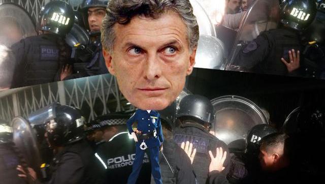 Mano dura: Macri confirmó que reprimirá la protesta social