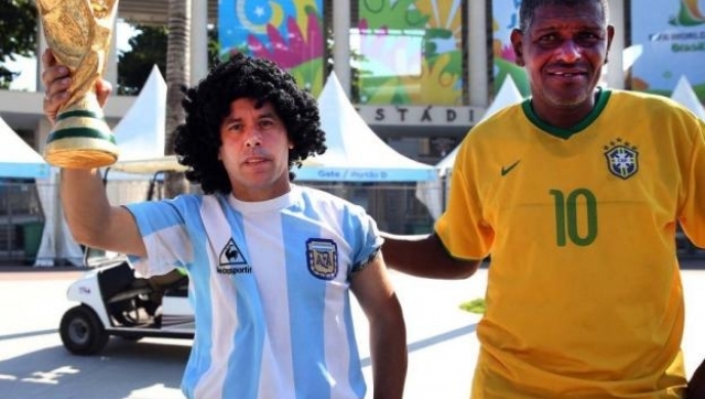 Los brasileños, locos por ver hoy a la selección (argentina)