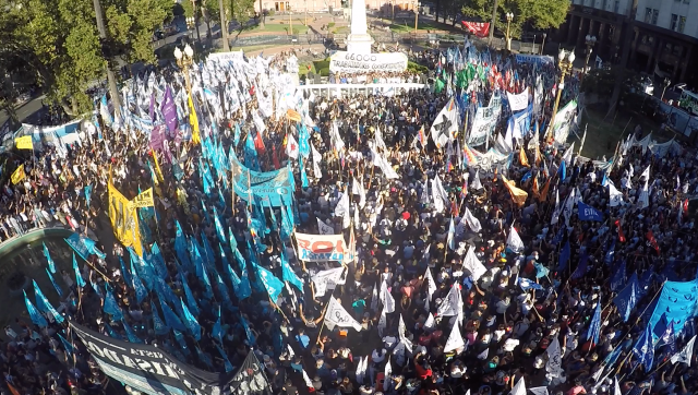 Todas las fotos de la marcha en apoyo a Milagro Sala en Plaza de Mayo