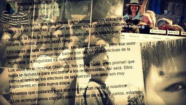 Pato Bullrich felicitó a los gendarmes que reprimieron a la murga de la Villa