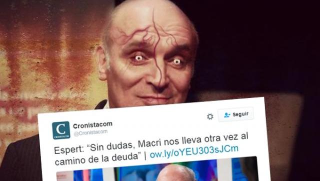 El economista ultraneoliberal Espert criticó a Macri por el feroz endeudamiento