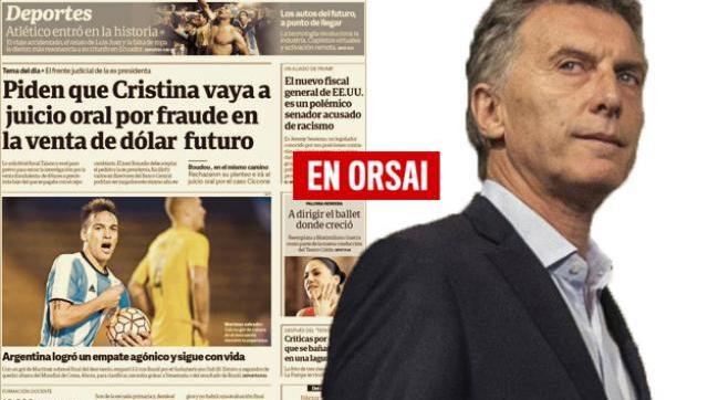 Macri le perdonó deuda millonaria a su padre, pero Clarín habla de Cristina