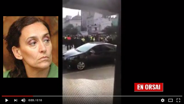 Escrachan a la vicepresidenta de la Nación al grito de 