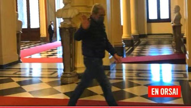 Aníbal Fernández se encuentra en la Casa Rosada