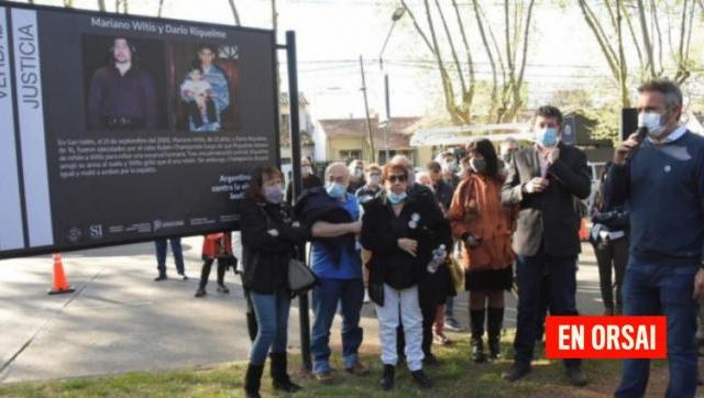 Se inauguró una señalización en homenaje a Mariano Witis y Darío Riquelme