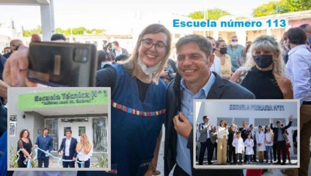 Axel Kicillof inauguró escuela número 113 de su gestión