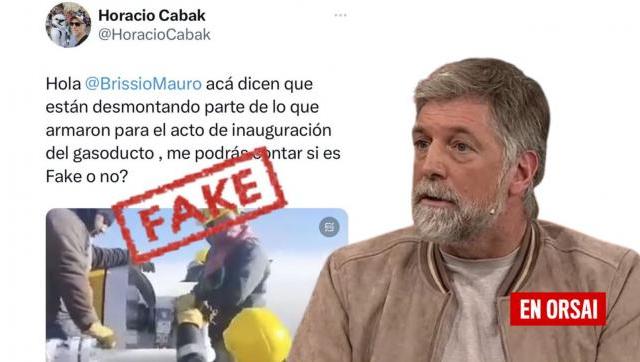 El conductor quedó expuesto al difundir fake news sobre el gasoducto Néstor Kirchner