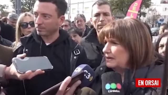 Mal momento de Patricia Bullrich en Córdoba cuando una cronista le preguntó sobre sus candidatos vinculados con el narcotráfico