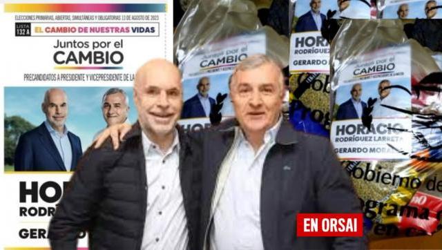 Las caras del clientelismo: Bolsones de comida con la boleta de Larreta-Morales en Jujuy