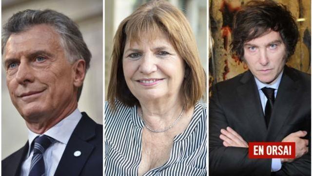 MILEI, BULLRICH Y MACRI