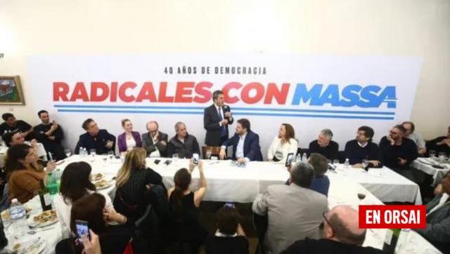 Massa continúa recibiendo apoyo de dirigentes y militantes radicales a 19 días del balotaje