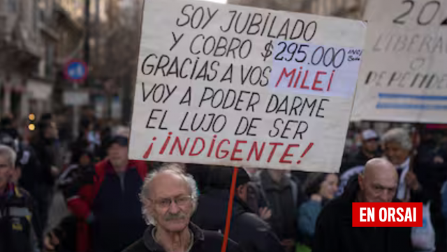 Milei le declaró la guerra contra los jubilados 