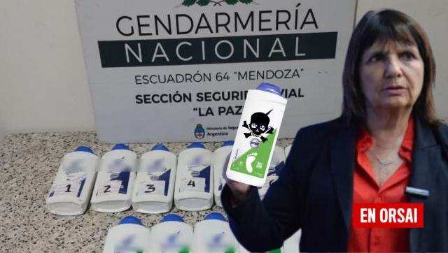 Desastre: Patricia Bullrich salió a promocionar el hallazgo de cocaina por la Gendarmería pero ero talco para los pies