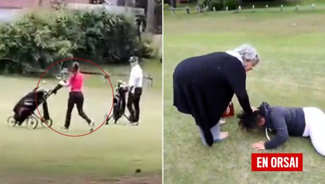  Golfista golpea brutalmente con su palo de golf a una mujer en el Links Pinamar